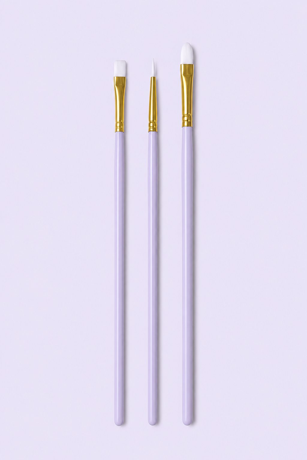 薰衣草紫三支画笔套装